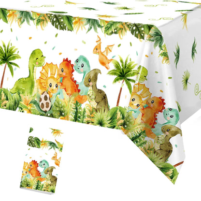 Dinosaur disposable tablecloth party decoration