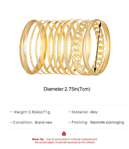 Twist bangles gold , silver color bracelets