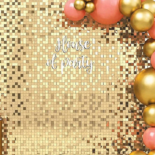 Balloon curtain gold bright 2M X 1M