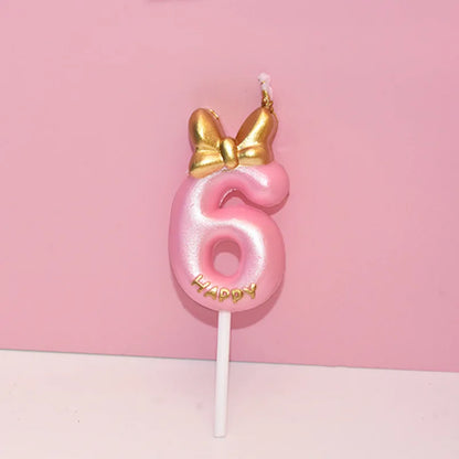Mickey pink candle