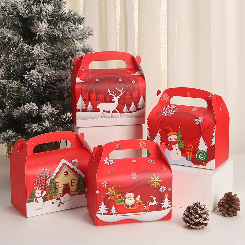 Reusable Kraft Xmas Gift Boxes