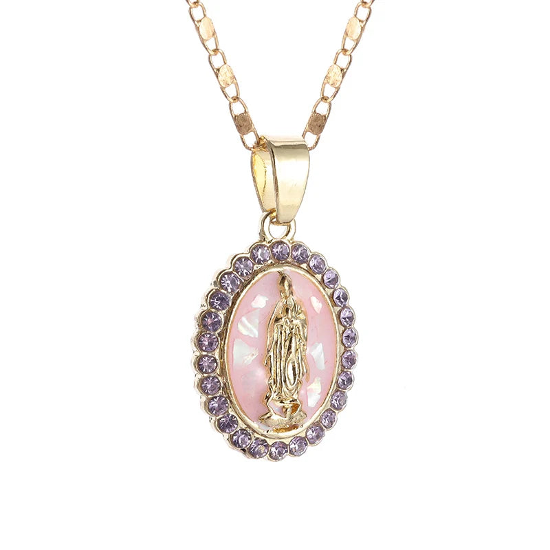 Virgin Mary medal pendant