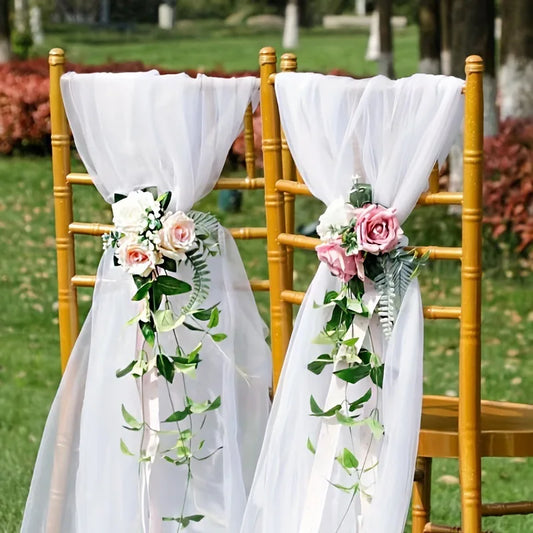 Gauze wedding layou decoration  1PC 500cm*48cm
