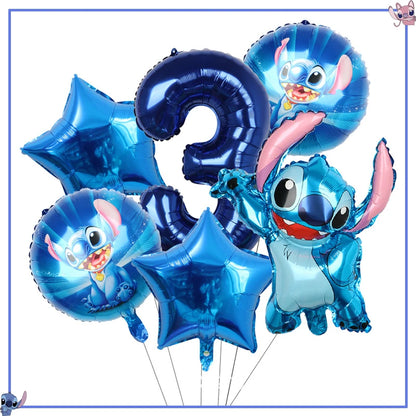Disney Stitch Birthday Party Decoration Supplies New Lilo Stitch Balloon Baby Shower Aloha Paper Cups Plates Napkins Tablecloth