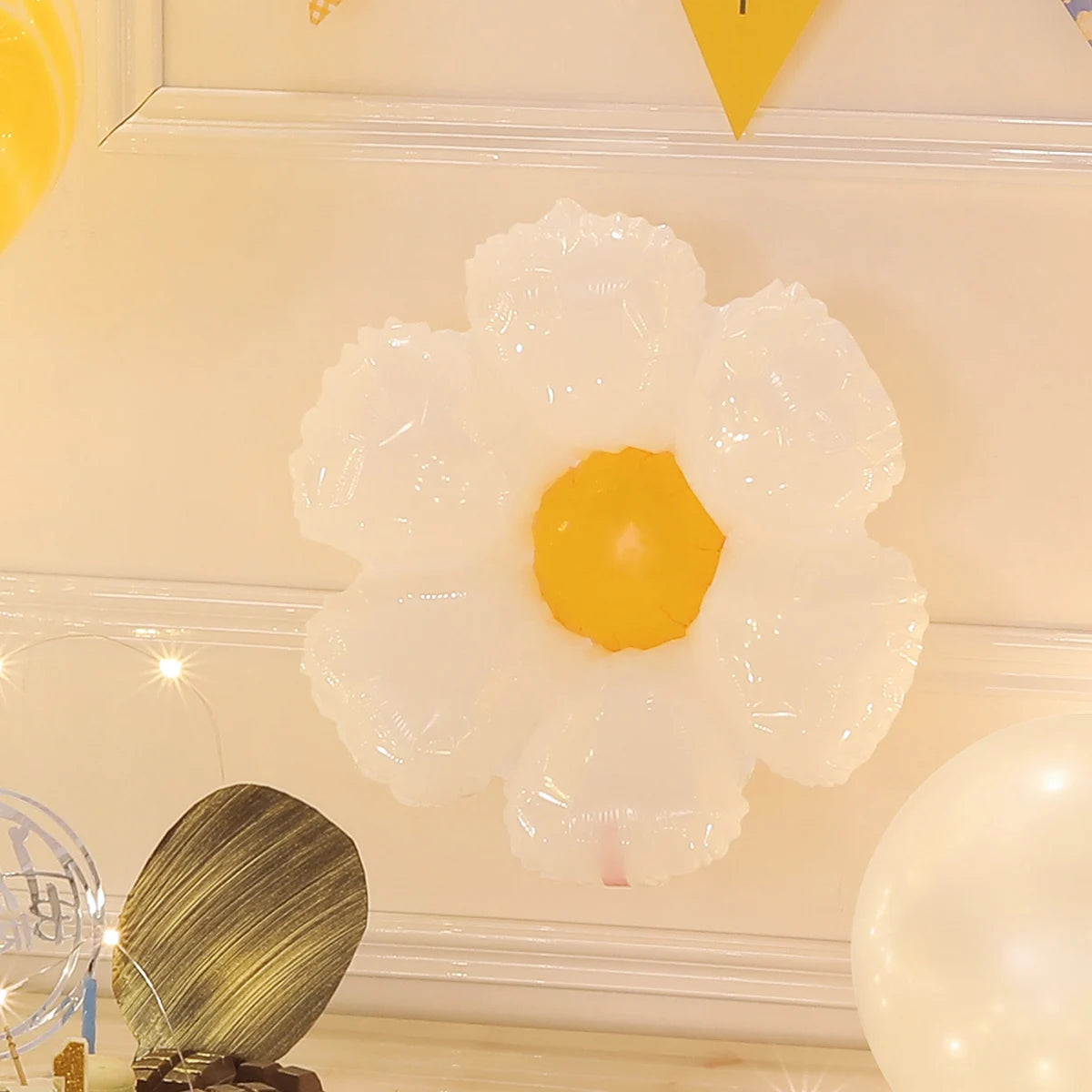 Yellow floral  balloon decoration set