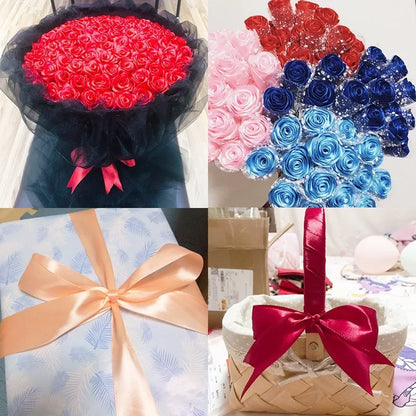 Satin Ribbons gift wrap 22meters 6mm-40cm