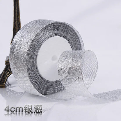 Glitter Satin Ribbon Crafts Organza Ribbons 22meters