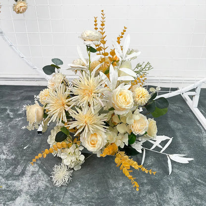 Artificial Crescent Flower Table & Arch Decoration