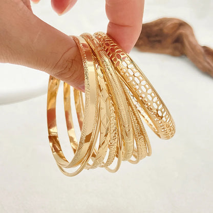 Twist bangles gold , silver color bracelets
