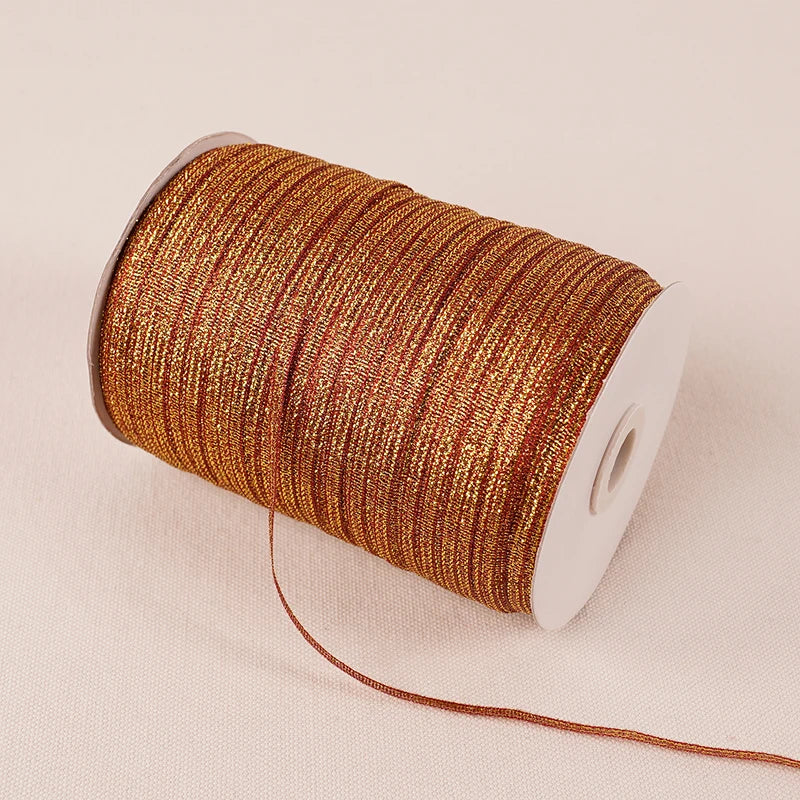Glitter Silk Satin Ribbon Decoration 10meters 3mm