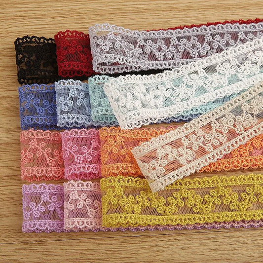 Embroidery lace ribbon 2Yard/Lot 35mm