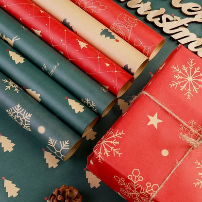 20/1PCS Christmas Kraft Paper Roll