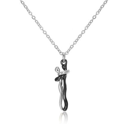 Hugging chain for lovers necklace