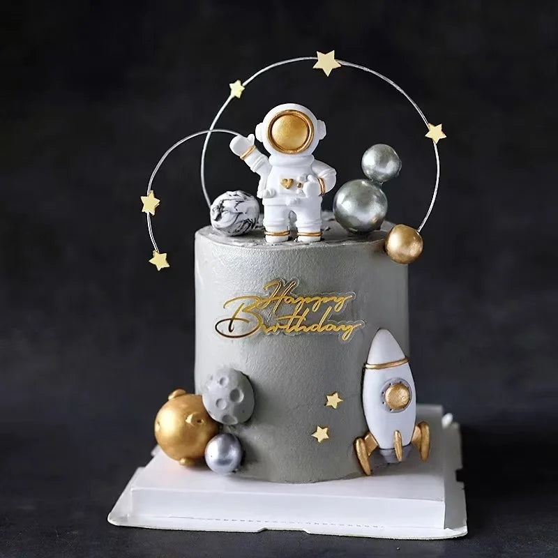 Astronaut theme  Planet Space Rocket Spaceship cake decoratings