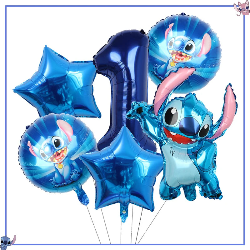 Disney Stitch Birthday Party Decoration Supplies New Lilo Stitch Balloon Baby Shower Aloha Paper Cups Plates Napkins Tablecloth