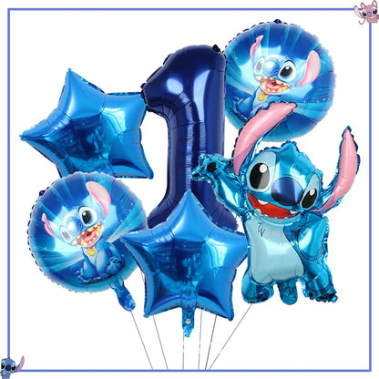 Disney Stitch Birthday Party Decoration Supplies New Lilo Stitch Balloon Baby Shower Aloha Paper Cups Plates Napkins Tablecloth