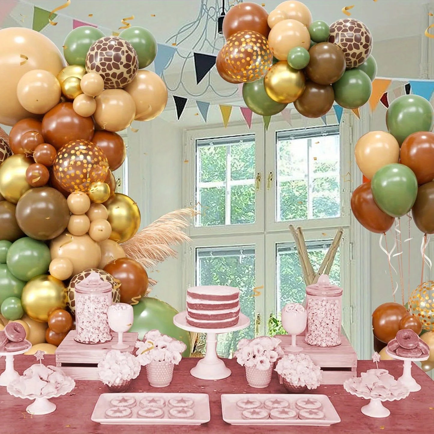 Jungle balloon garland 116 PCS  decorations