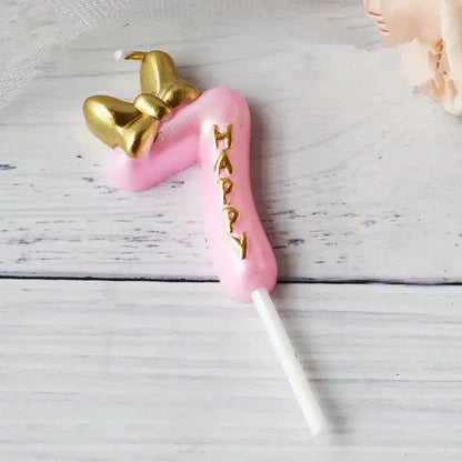 Mickey pink candle