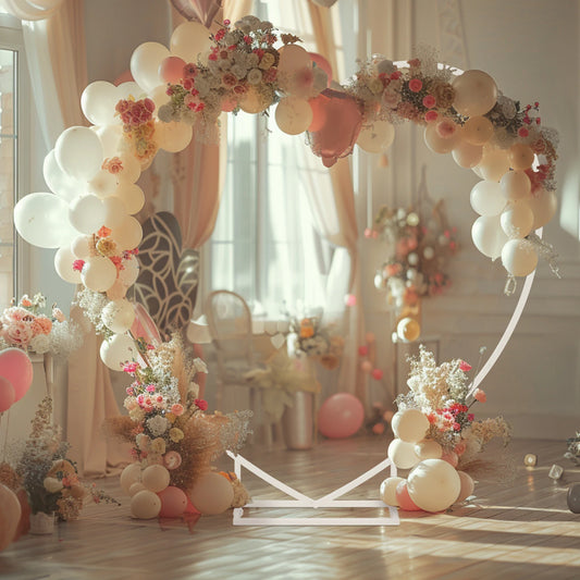 Heart metal arch backdrop stand decoration