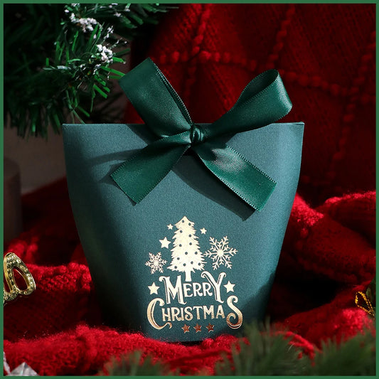 10pcs Hot Stamping Christmas Gift Boxes