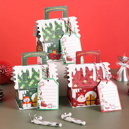 Xmas Party Gift Boxes – 5/10pcs Gingerbread & Snowman”