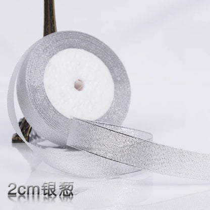 Glitter Satin Ribbon Crafts Organza Ribbons 22meters