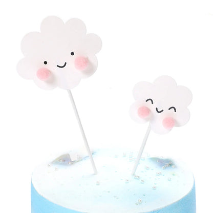Smiling Face Cloud Rainbow Cake opper decoratings