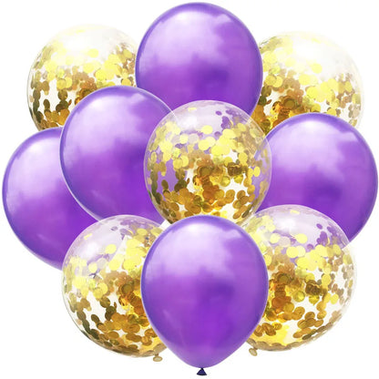 Mix  Confetti Latex Balloon  12inch 10pcs