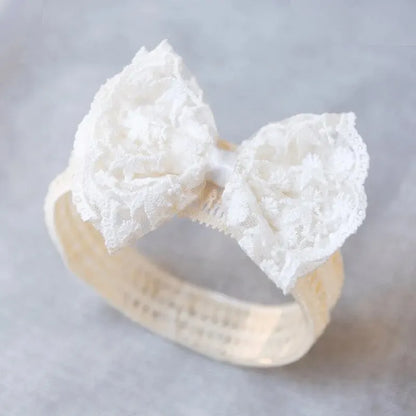Lace bow baby headbands