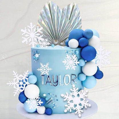 Snowflake cake decoration