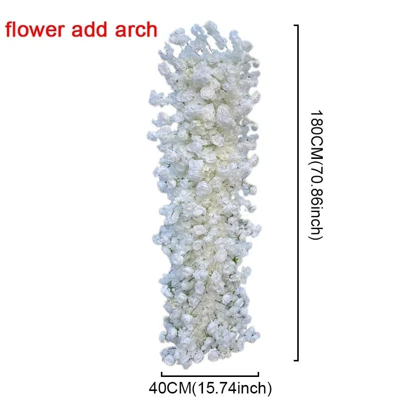 White Cherry blossom row runner flower