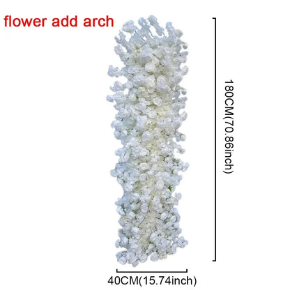 White Cherry blossom row runner flower