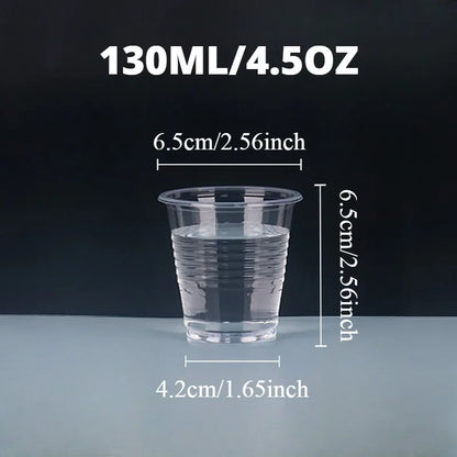 50/100PCS Clear Disposable Plastic Cups