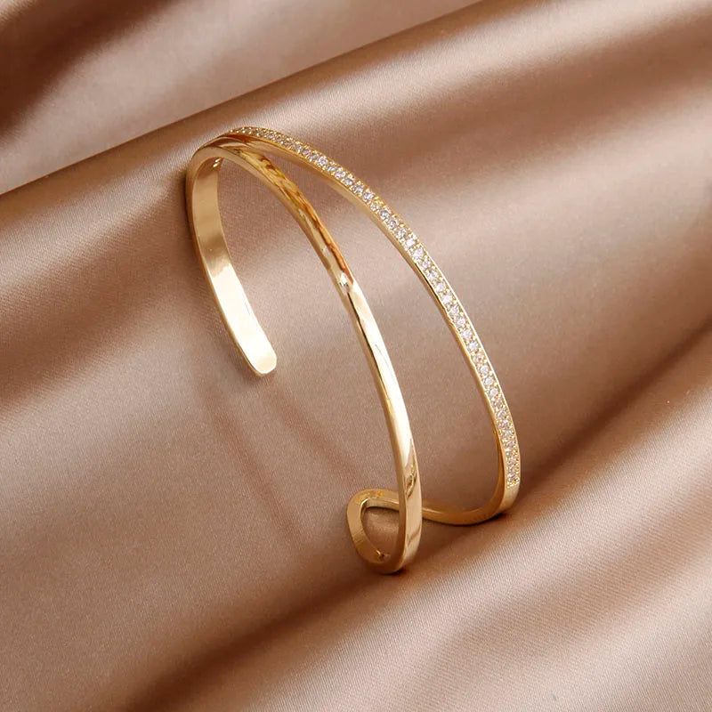 Sabina zircon & crystal bangles & bracele