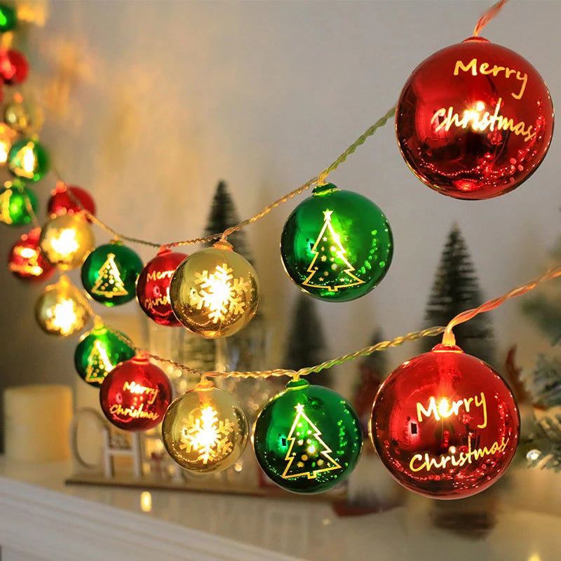 LED Star & Ball Christmas Lights