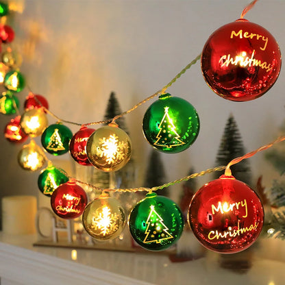 LED Star & Ball Christmas Lights