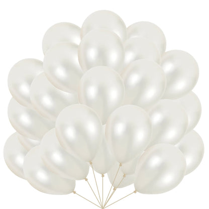 White Pearl Balloons  5/10/12inch