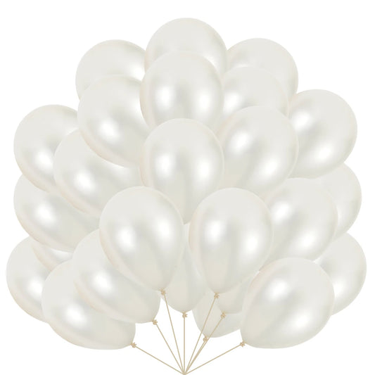 White Pearl Balloons  5/10/12inch
