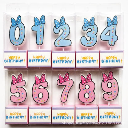 Mickey figure candles