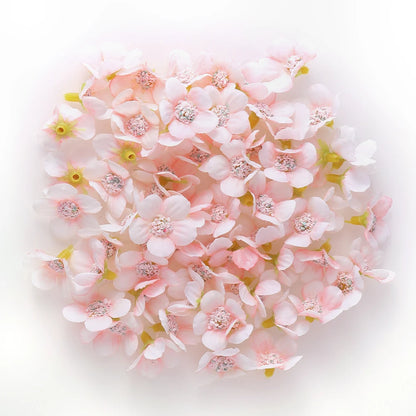 Mini flowers heads Silk for decoration and accessories 50PCs