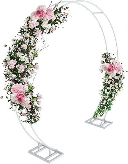 Large dubbel round metal backdrop stand archway