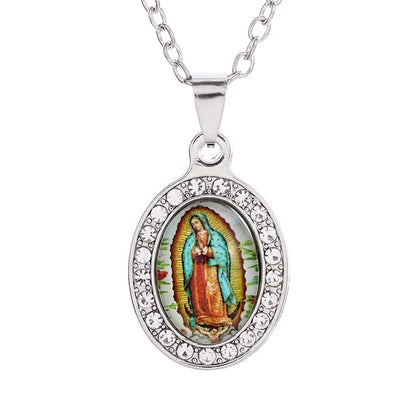 Virgin Mary medal pendant