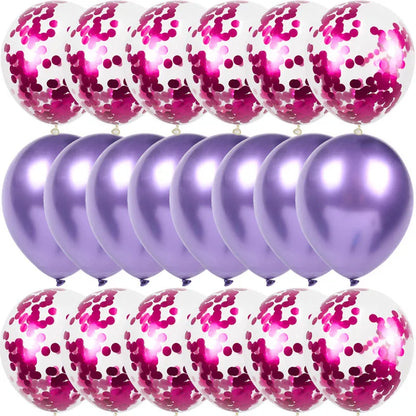 10/20PCS Star Confetti Latex Balloons