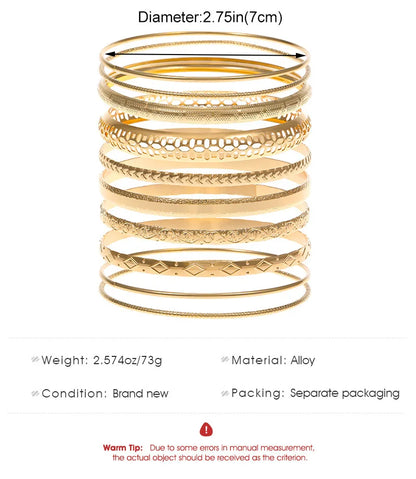 Twist bangles gold , silver color bracelets