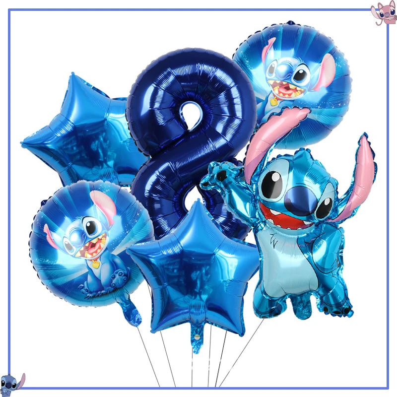 Disney Stitch Birthday Party Decoration Supplies New Lilo Stitch Balloon Baby Shower Aloha Paper Cups Plates Napkins Tablecloth