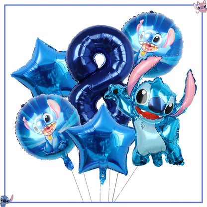 Disney Stitch Birthday Party Decoration Supplies New Lilo Stitch Balloon Baby Shower Aloha Paper Cups Plates Napkins Tablecloth