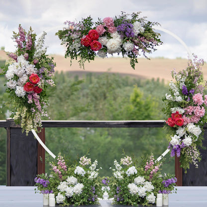 Heart metal arch backdrop stand decoration