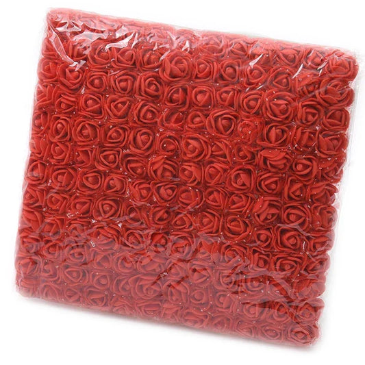 Red mini Lace Pe Rose 144pcs/2cm flowers