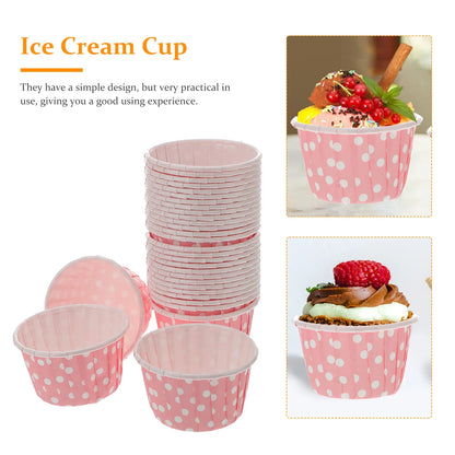 Disposable Ice cream cups paper 50 Pcs