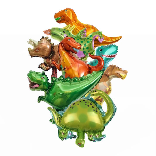 Dinosaur foil balloons birthday party decorations 8Pcs